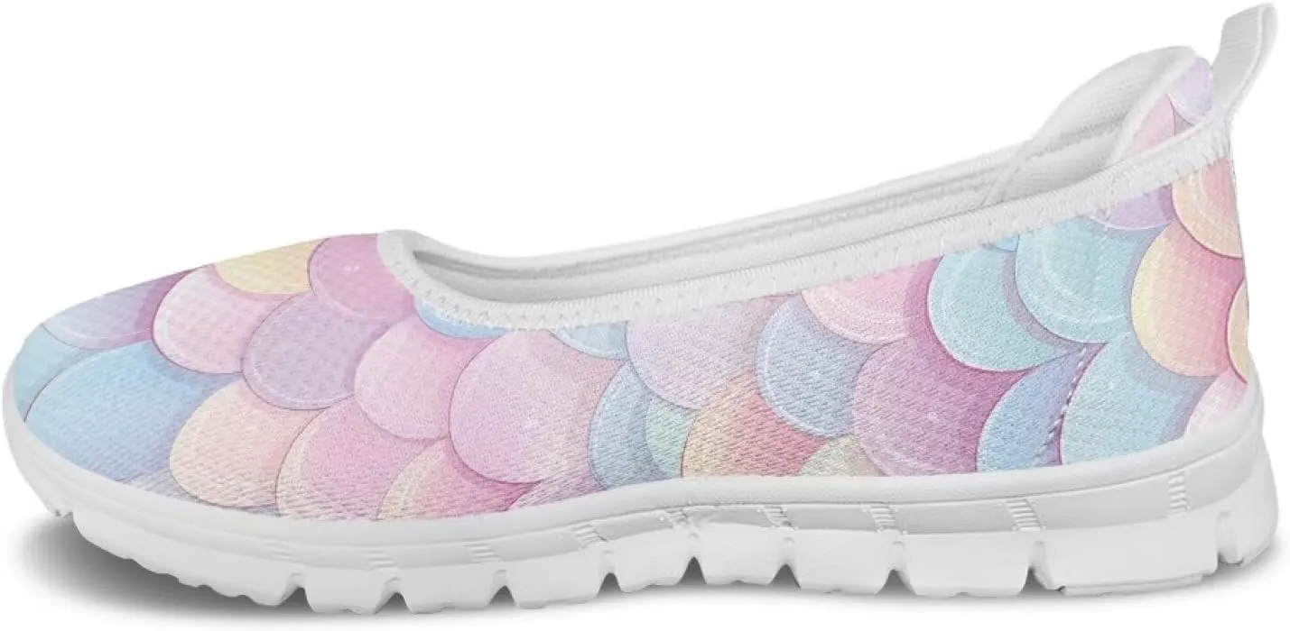 Art Travel Shoes for Women Slip On Casual Cozy Loafers Lightweight Comfort Fashion Sneaker for Women Holiday Shoes Print Series US Size 6-11