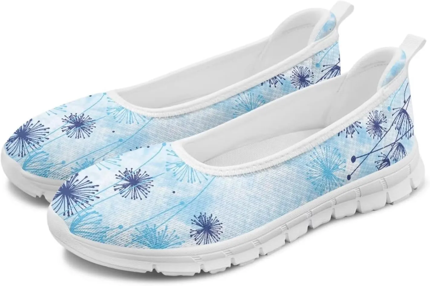 Art Travel Shoes for Women Slip On Casual Cozy Loafers Lightweight Comfort Fashion Sneaker for Women Holiday Shoes Print Series US Size 6-11