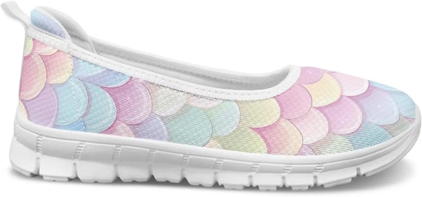 Art Travel Shoes for Women Slip On Casual Cozy Loafers Lightweight Comfort Fashion Sneaker for Women Holiday Shoes Print Series US Size 6-11