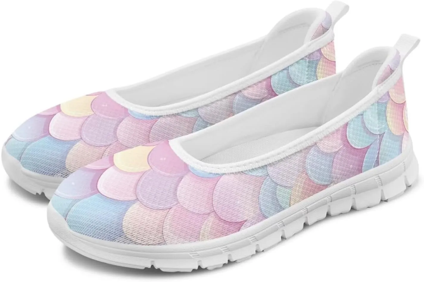 Art Travel Shoes for Women Slip On Casual Cozy Loafers Lightweight Comfort Fashion Sneaker for Women Holiday Shoes Print Series US Size 6-11