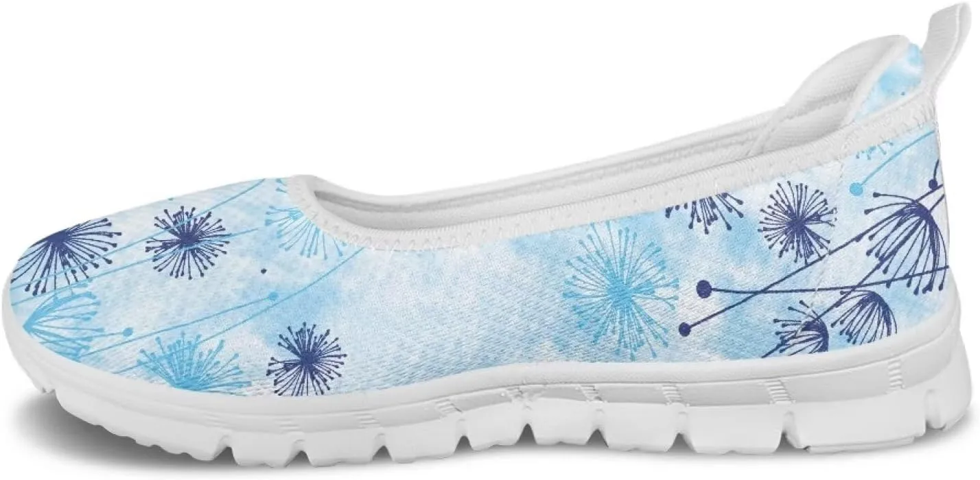Art Travel Shoes for Women Slip On Casual Cozy Loafers Lightweight Comfort Fashion Sneaker for Women Holiday Shoes Print Series US Size 6-11