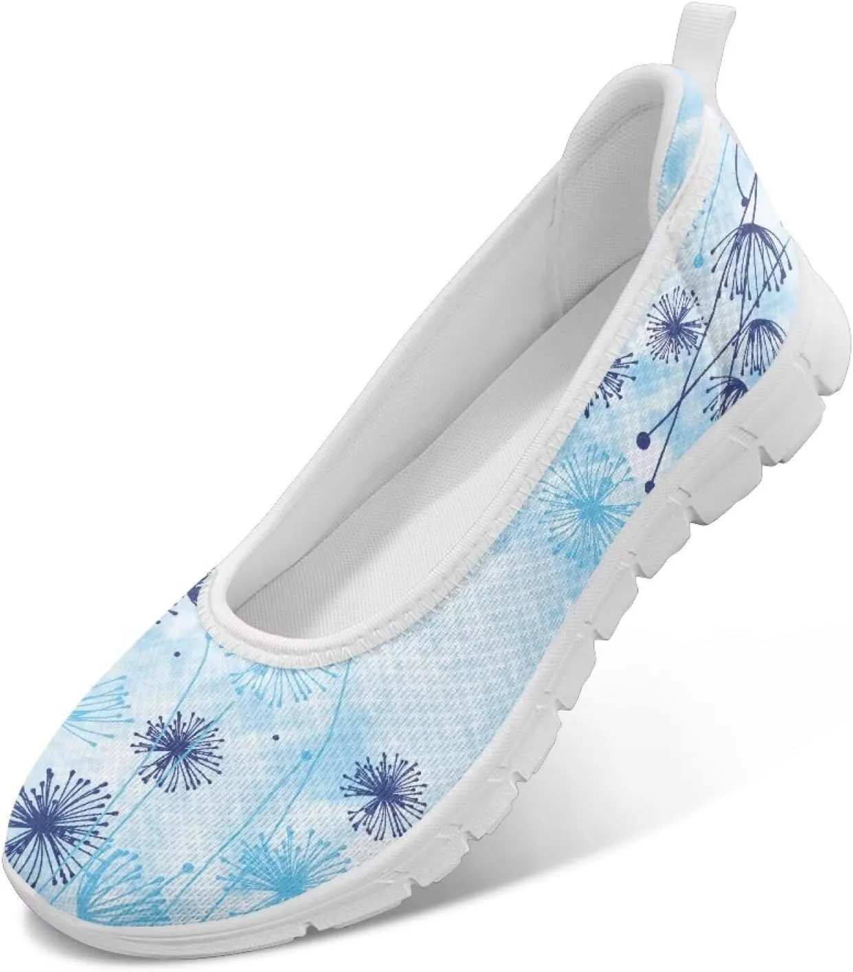 Art Travel Shoes for Women Slip On Casual Cozy Loafers Lightweight Comfort Fashion Sneaker for Women Holiday Shoes Print Series US Size 6-11