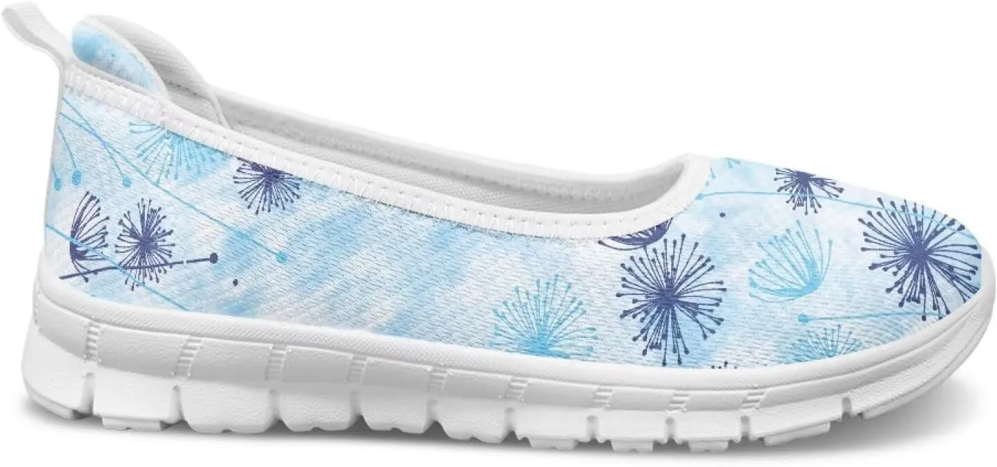 Art Travel Shoes for Women Slip On Casual Cozy Loafers Lightweight Comfort Fashion Sneaker for Women Holiday Shoes Print Series US Size 6-11