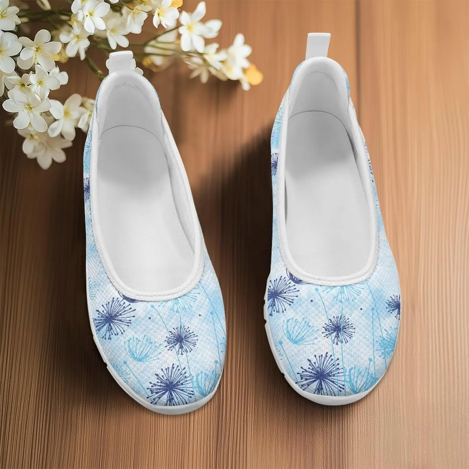 Art Travel Shoes for Women Slip On Casual Cozy Loafers Lightweight Comfort Fashion Sneaker for Women Holiday Shoes Print Series US Size 6-11
