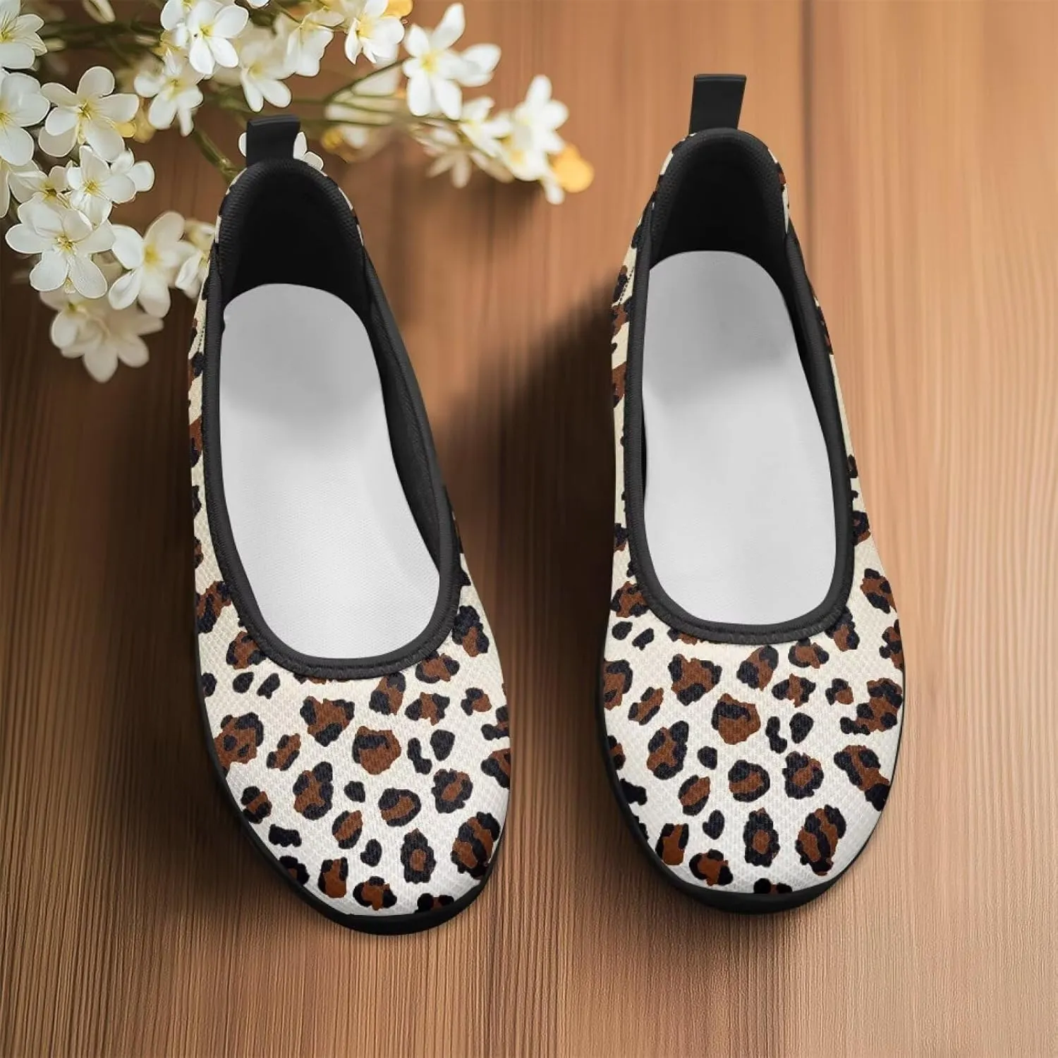 Art Travel Shoes for Women Slip On Casual Cozy Loafers Lightweight Comfort Fashion Sneaker for Women Holiday Shoes Print Series US Size 6-11