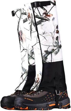 Camouflage Hiking Gaiters,Snake Gaiters for Men, Boot Gators Waterproof Shoe Leg Covers for Walking Climbing Hunting Trip