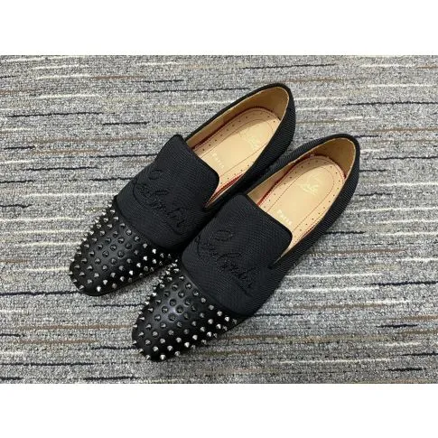 CL Navy Spooky Loafers Calf Leather and Fabric Black