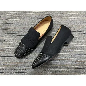 CL Navy Spooky Loafers Calf Leather and Fabric Black