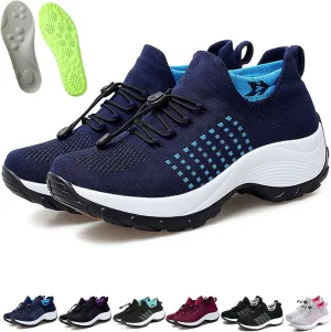 Comfort Wear Orthowear Shoes for Women, Comfortwear Ortho Stretch Cushion Shoes, Air Cushion Orthopedic Walking Nurse Sneakers Wide Width Fit with Insoles