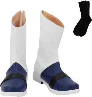 Darling in The FRANXX 02 Zero Two Shoes Cosplay Costume Adult Women Fashion Cartoon Long Tube Shoe Men Pu Leather Shoes