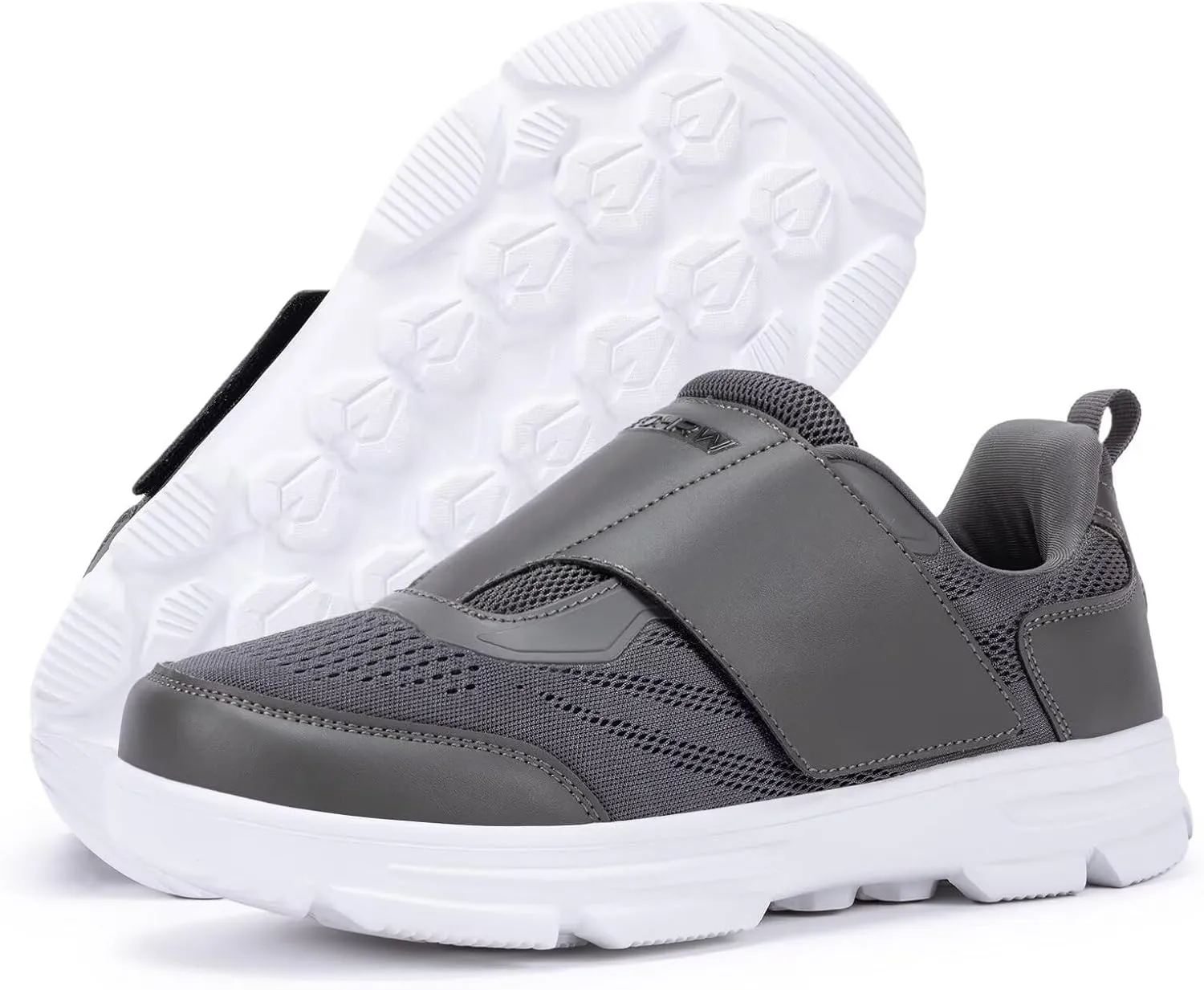Diabetic Shoes for Men Extra Wide Walking Shoes Swollen Feet Shoes for Neuropathy Adjustable Closure with Arch Support