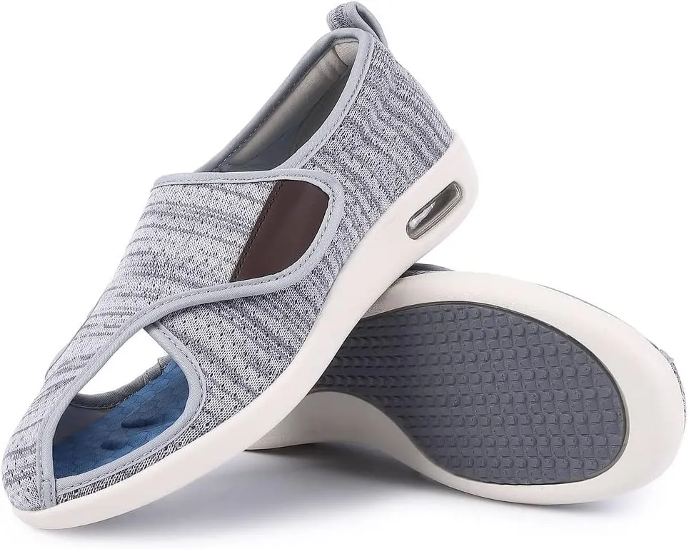 Diabetic Shoes for Women, Women's Wide Width Elderly Shoes, Adjustable Closure Lightweight Breathable, Swollen Feet Walking Edema Sneakers