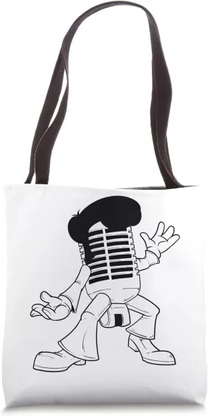 Funky Microphone Groove Character Tote Bag