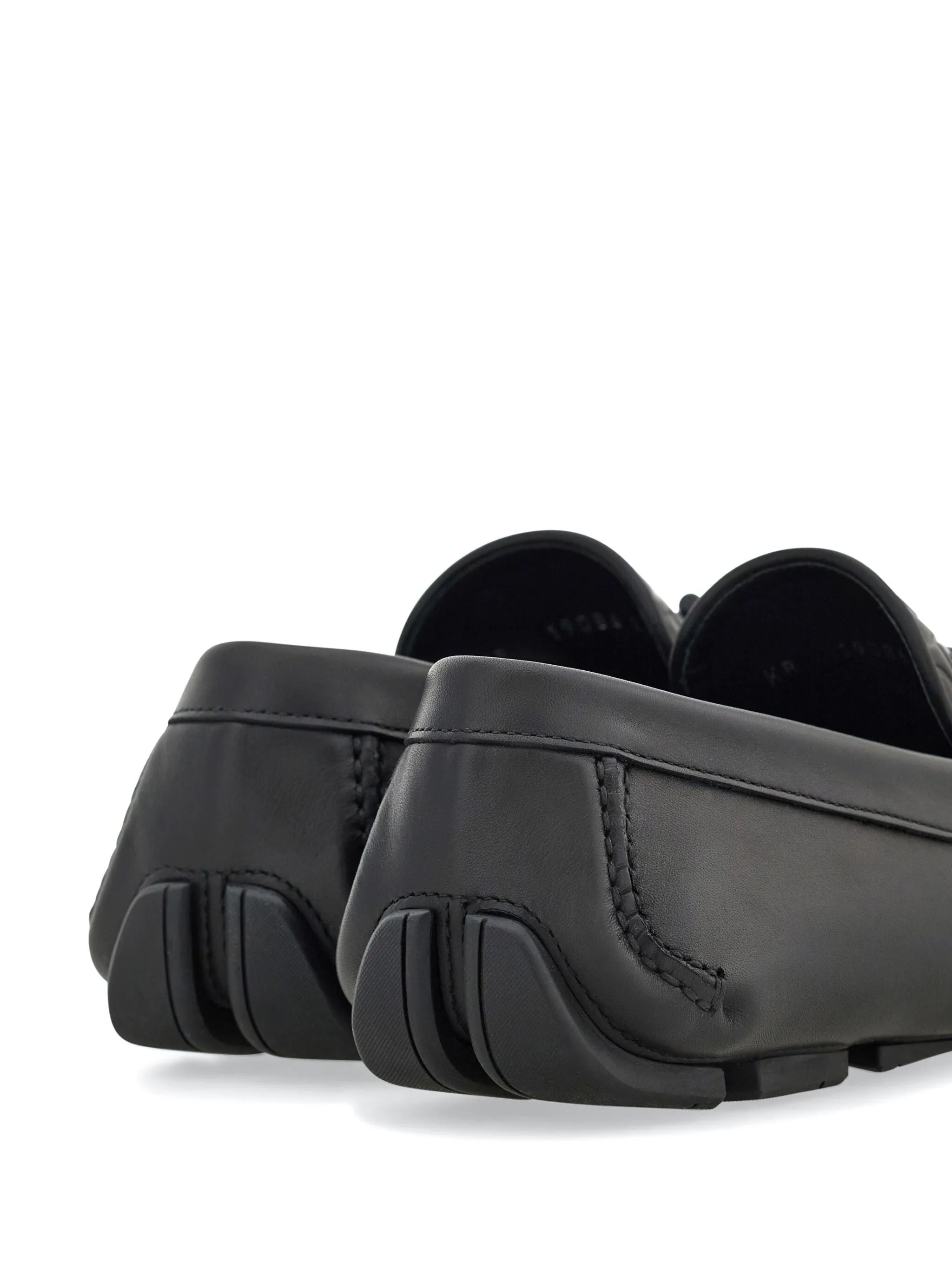 Gancini-plaque Leather Loafers