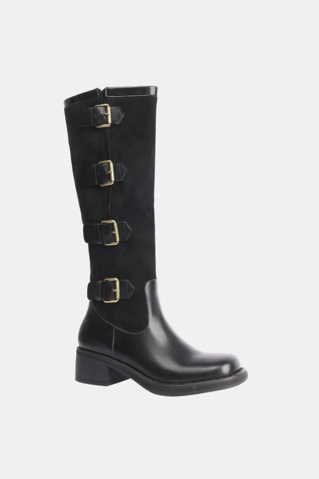 Genuine Leather Knee-High Boots