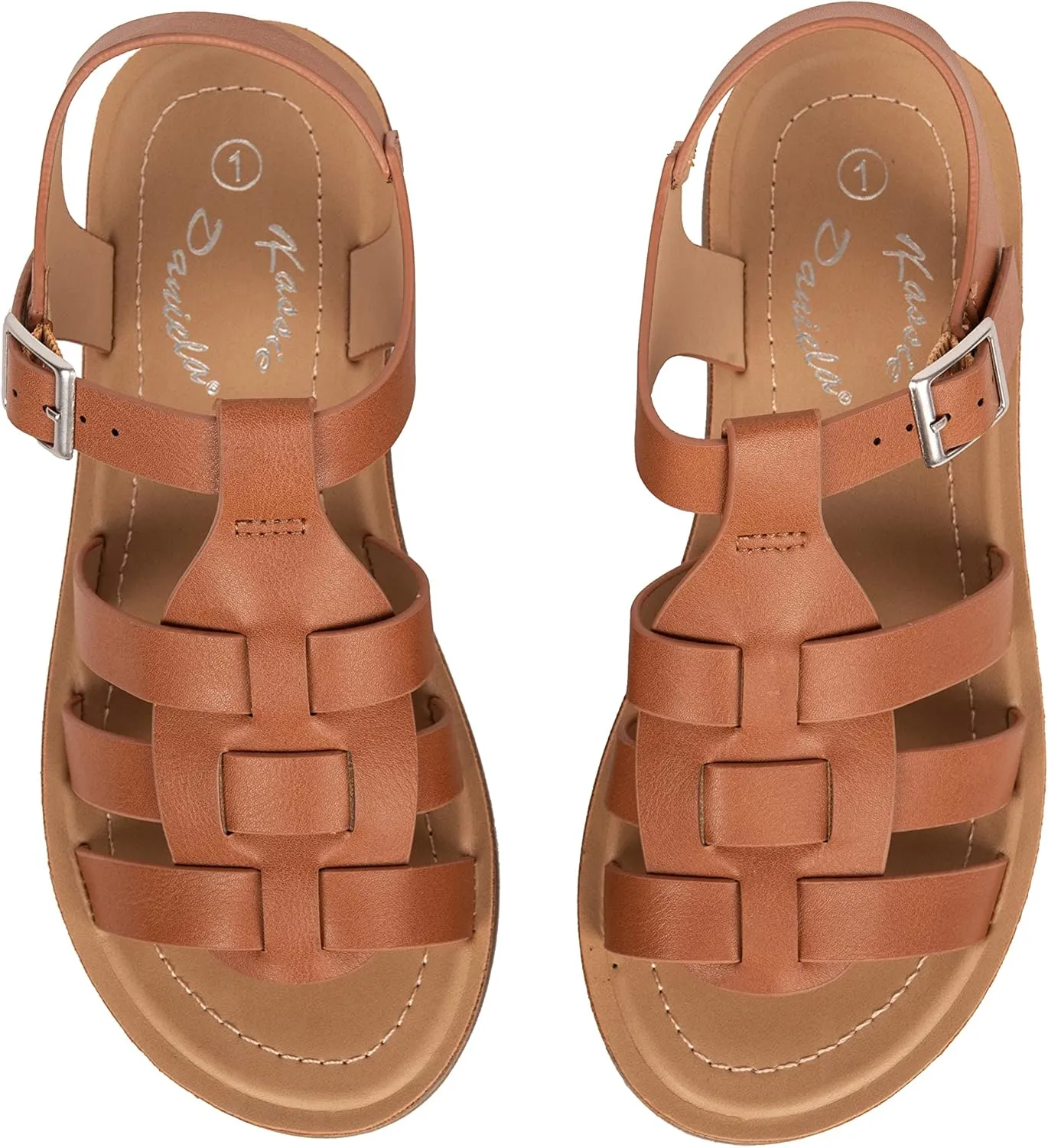 Girls Sandals Open Toe Sandal Fisherman Buckle Ankle Strap Platform Martin-2