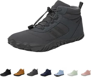 Glaci a Barefoot Shoes for Men Women Winter, Winter Boots Hiking Shoes, Wide Toe Warm Non-slip Waterproof