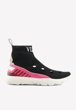 Heroes Hers Stretch Knit High-Top Sneakers