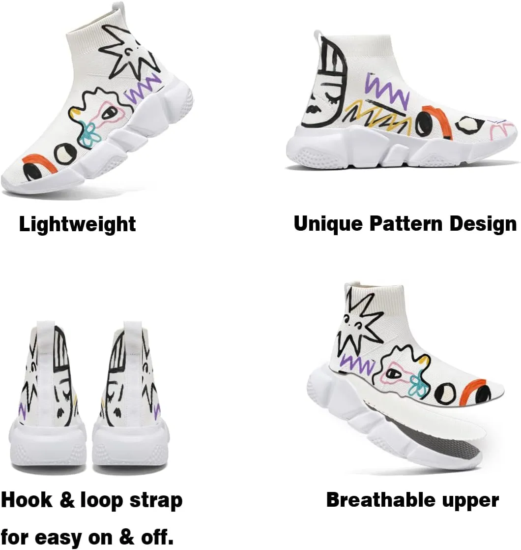 Hetios Women’s Sock Shoes Lightweight Jogging Walking Shoes for Women Sneakers