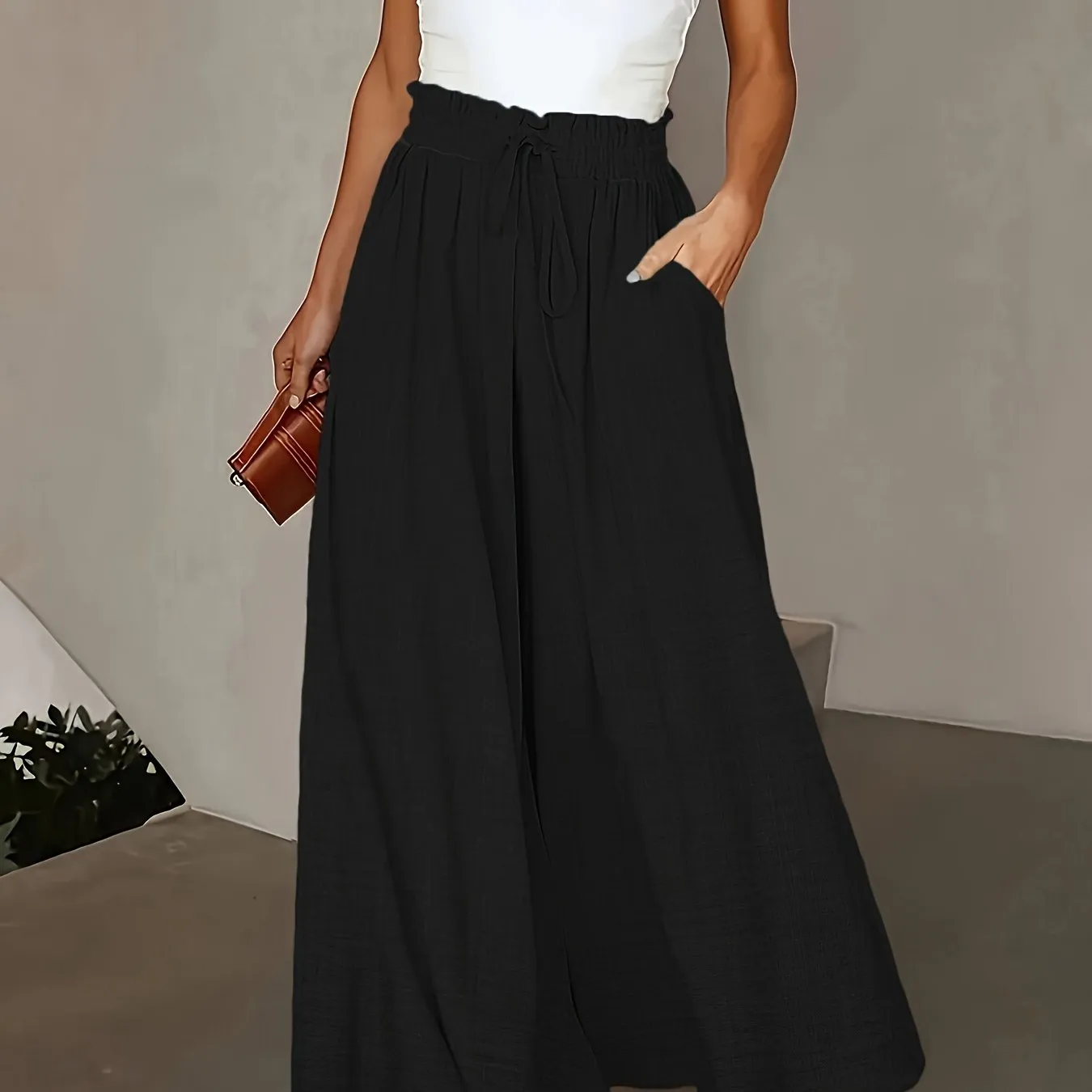 Isla™ | Elegant High-Waist Wide Leg Pants