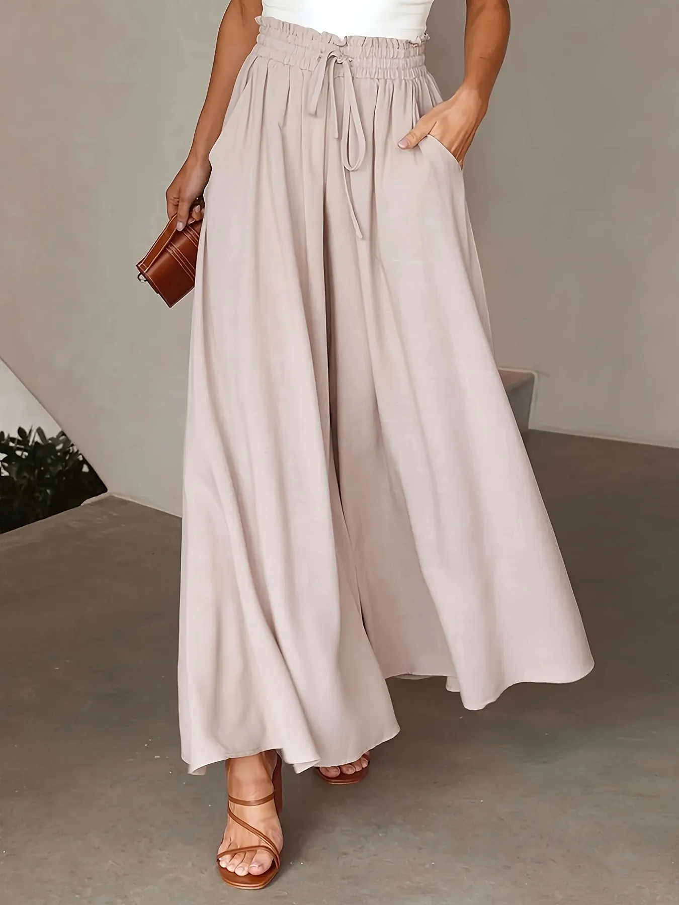 Isla™ | Elegant High-Waist Wide Leg Pants
