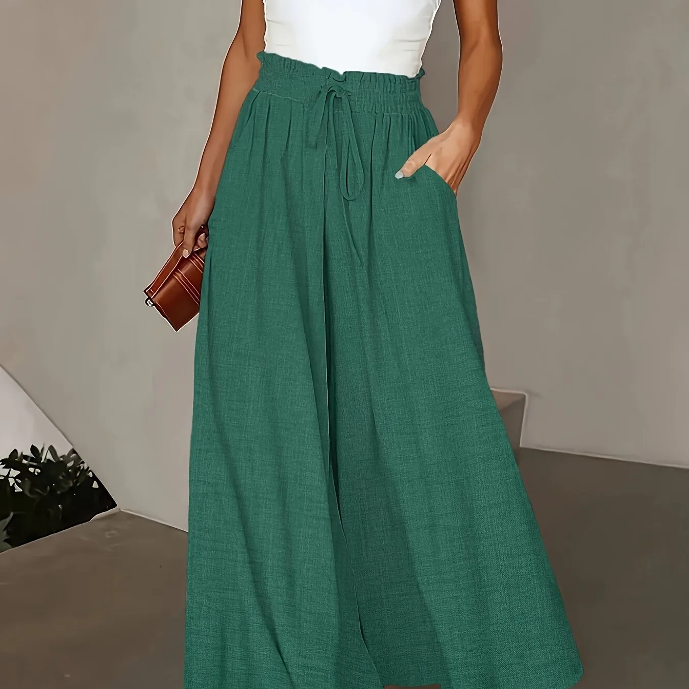 Isla™ | Elegant High-Waist Wide Leg Pants