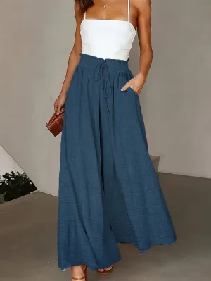Isla™ | Elegant High-Waist Wide Leg Pants