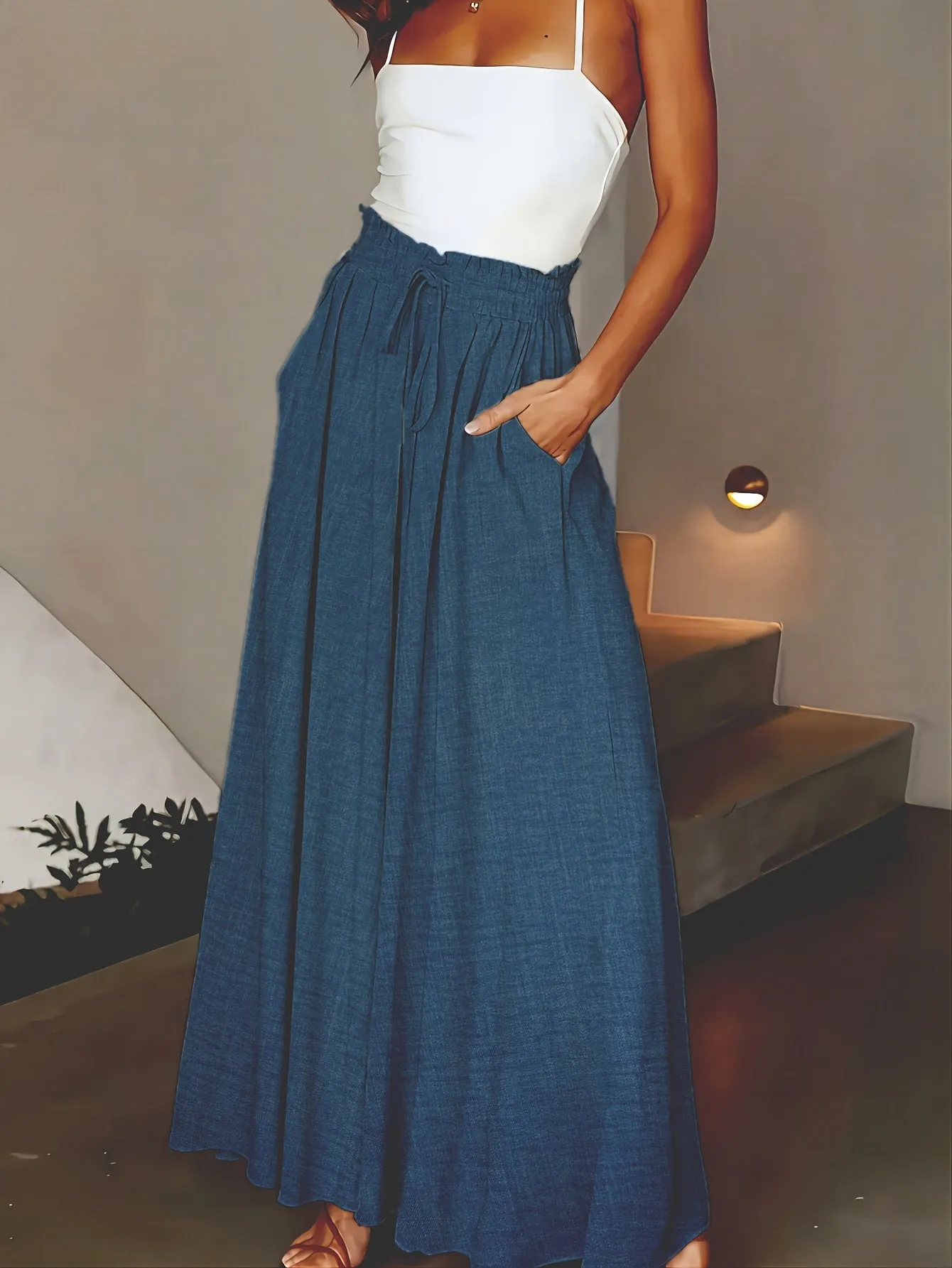 Isla™ | Elegant High-Waist Wide Leg Pants