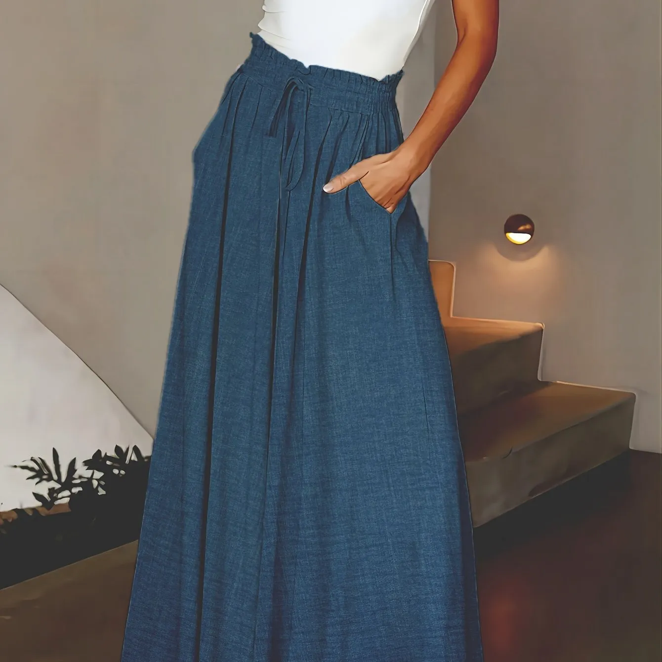 Isla™ | Elegant High-Waist Wide Leg Pants