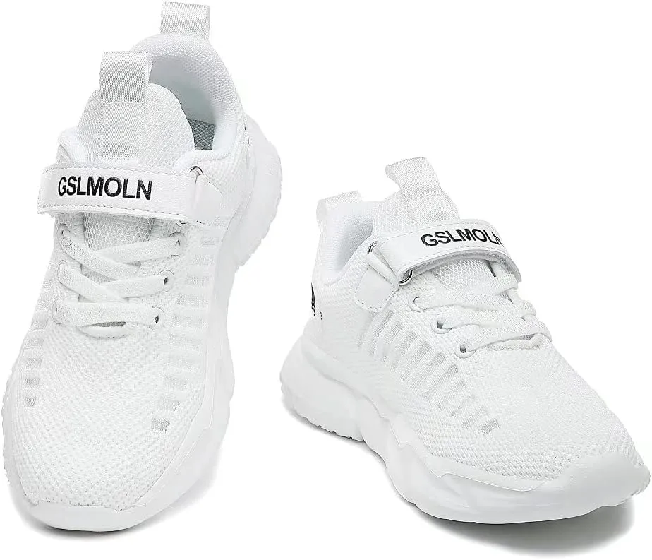 Jakcuz Children Fashion Platform Sneakers Kids Ultra Lightweight Breathable Casual Gym Sport Walking Shoes for Girls Boys
