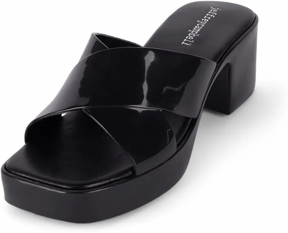 Jeffrey Campbell Womens Bubblegum Slip On Open Toe Platform Sandals