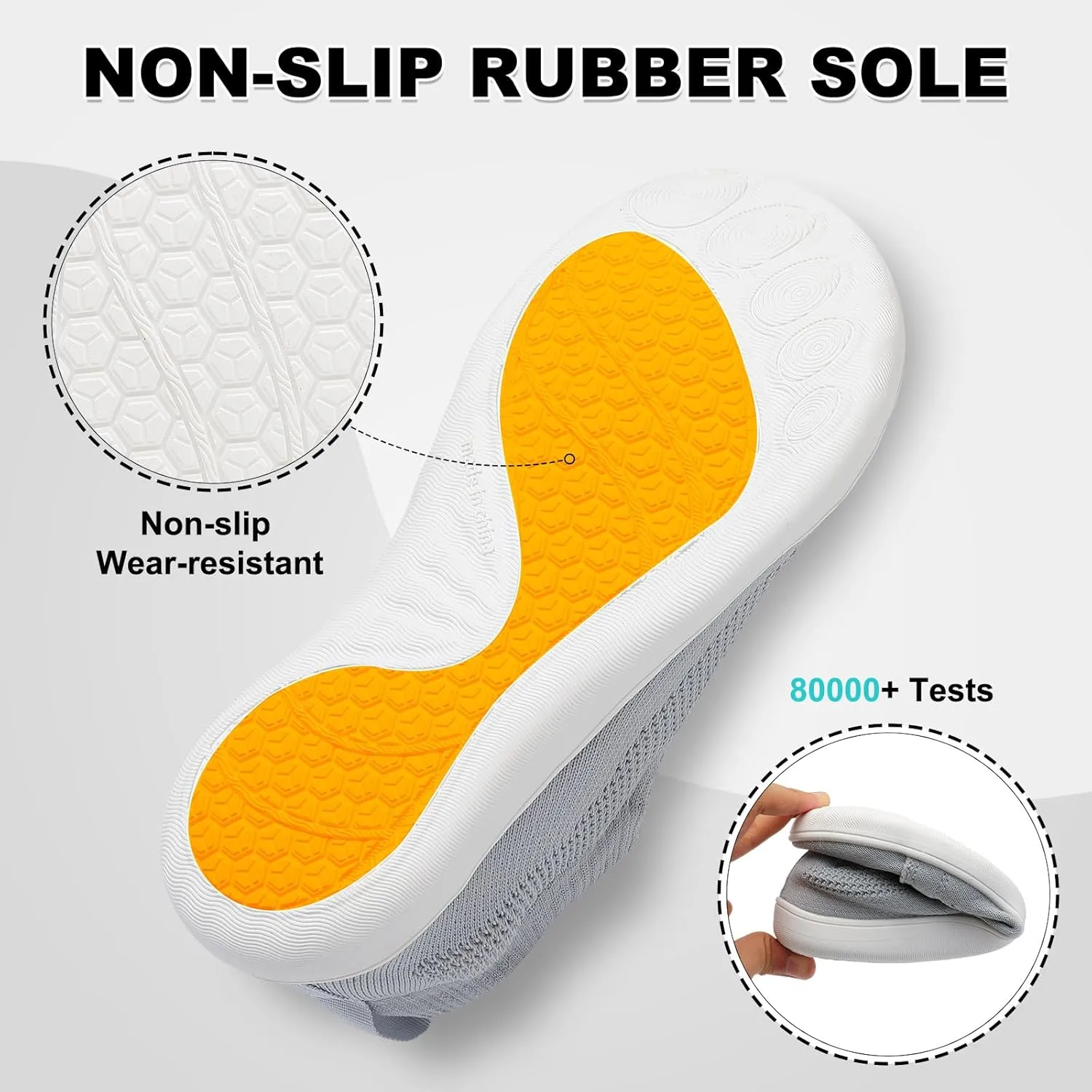 JOINFREE Women's Minimalist Walking Shoes Wide Toe Barefoot Shoes Zero Drop Casual Sneakers Breathable Slip On Tennis Shoes