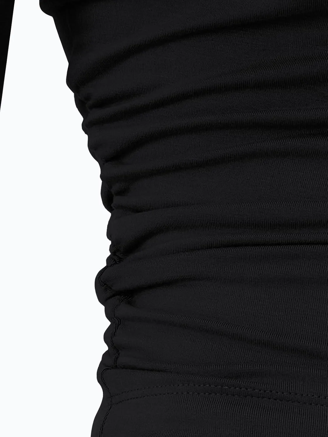 LILLUSORY Womens Boat Neck Long Sleeve Side Ruching Asymmetric Hem Top Wide Leg Pants Sets 2 Piece Matching Tracksuits