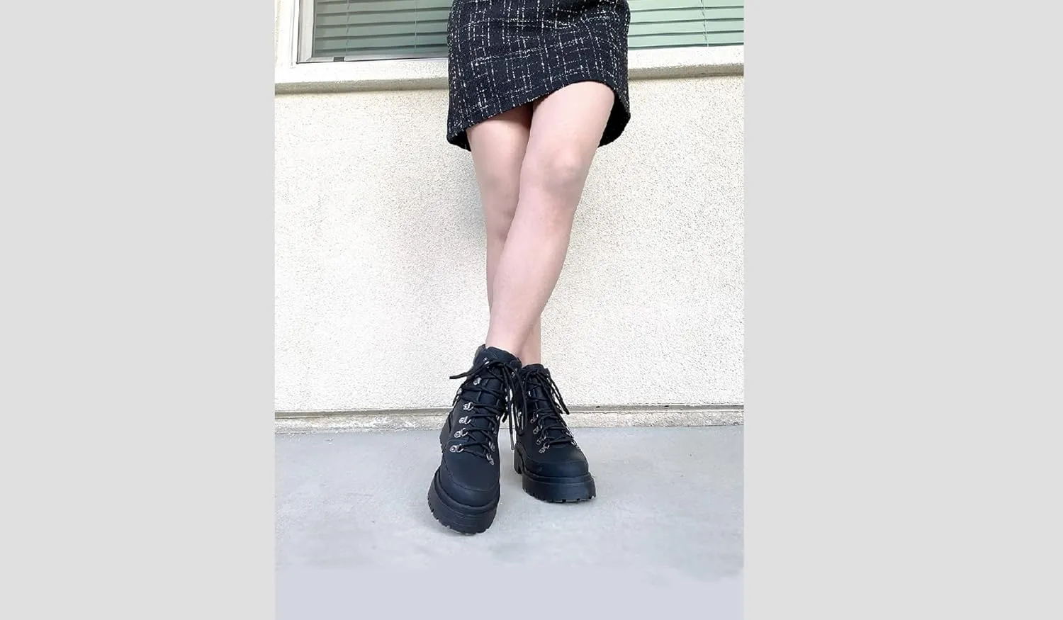 Luckers Women’s Lace Up Platform Lug Sole Combat Boots