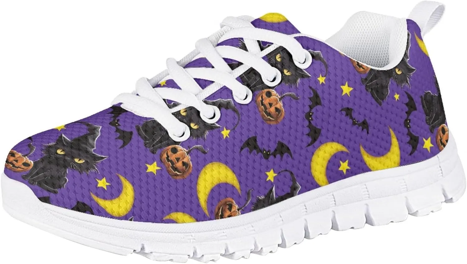 MARSVOVO Kids Halloween Sneakers for Boys Breathable Athletic Christmas Walking Shoes for Girls Most Comfortable Casual Classic Fashion Playing Sports Shoes