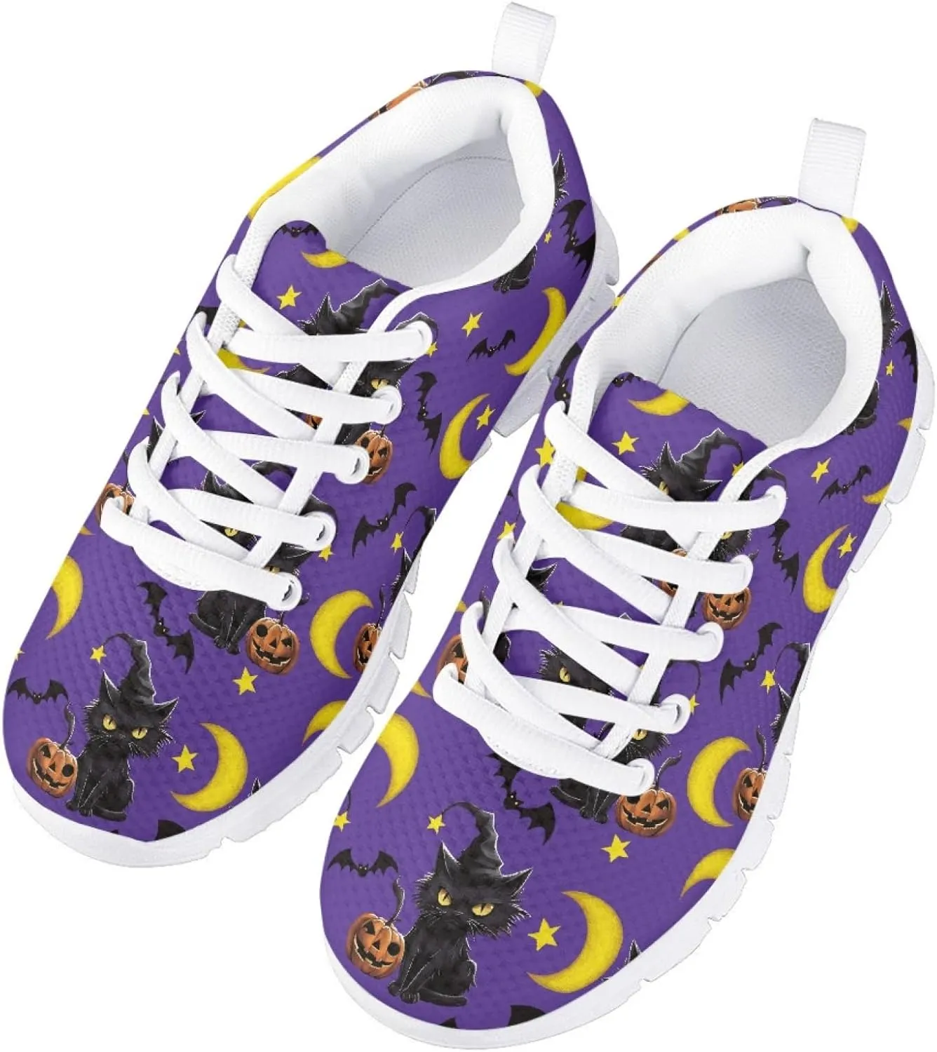 MARSVOVO Kids Halloween Sneakers for Boys Breathable Athletic Christmas Walking Shoes for Girls Most Comfortable Casual Classic Fashion Playing Sports Shoes