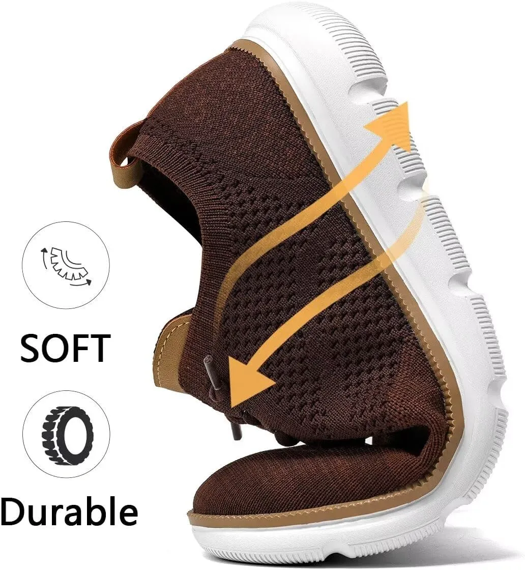 Mens Casual Dress Sneakers Fashion Walking Mesh Oxfords Shoes Business Work Lightweight Soft Sole