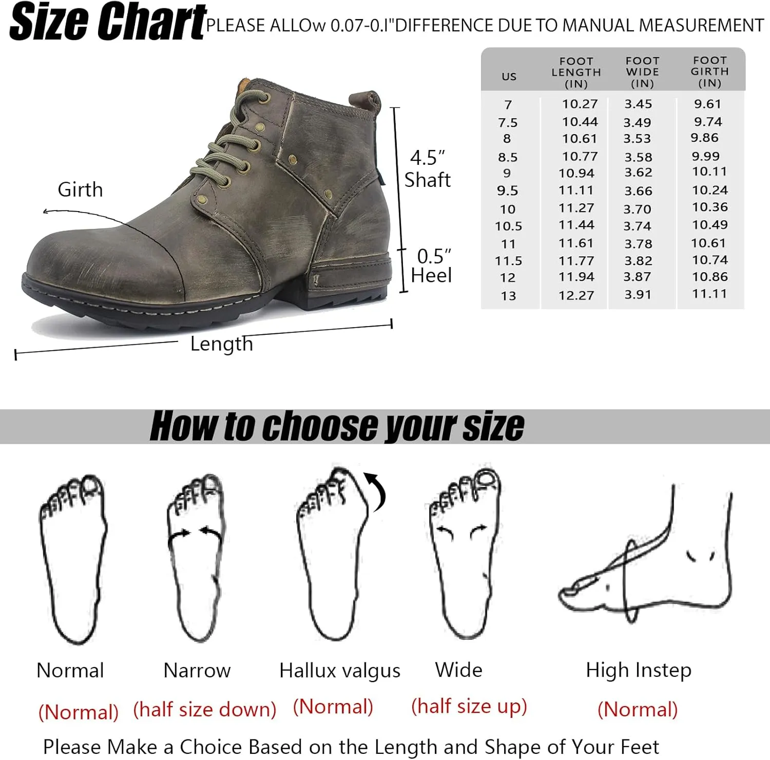 Mens Dress Boots Casual Oxfords Ankle Lace up Shoes Fashion Leather Chukka Business Boot AF001-2