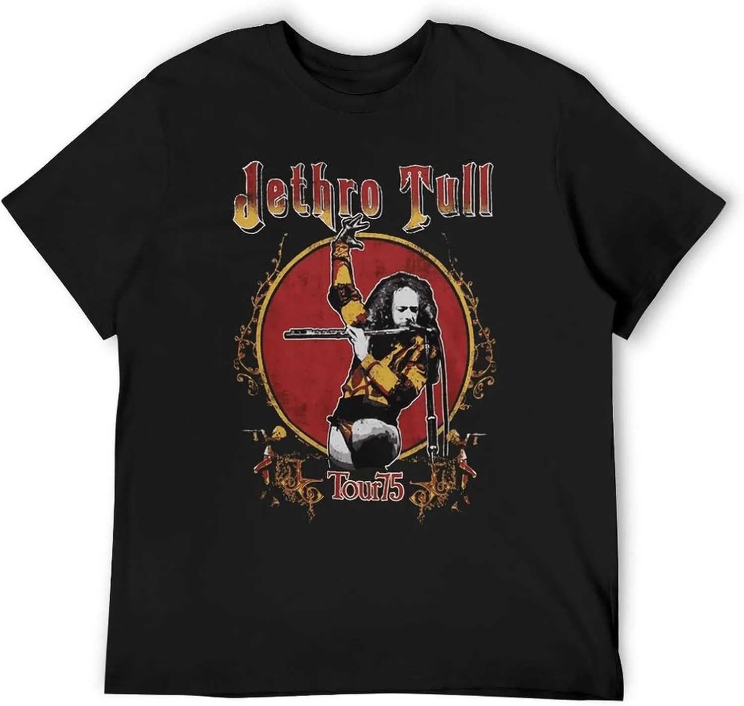 Mens Music Fans T-Shirts Leisure Short-Sleeve Stretch-Cotton Shirt Adults