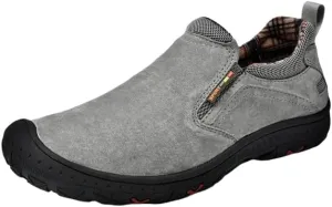 Outdoor Low-top Sports Hiking Shoes Men's Slip-on Lazy Shoes Large Size Workwear Casual Leather Shoes