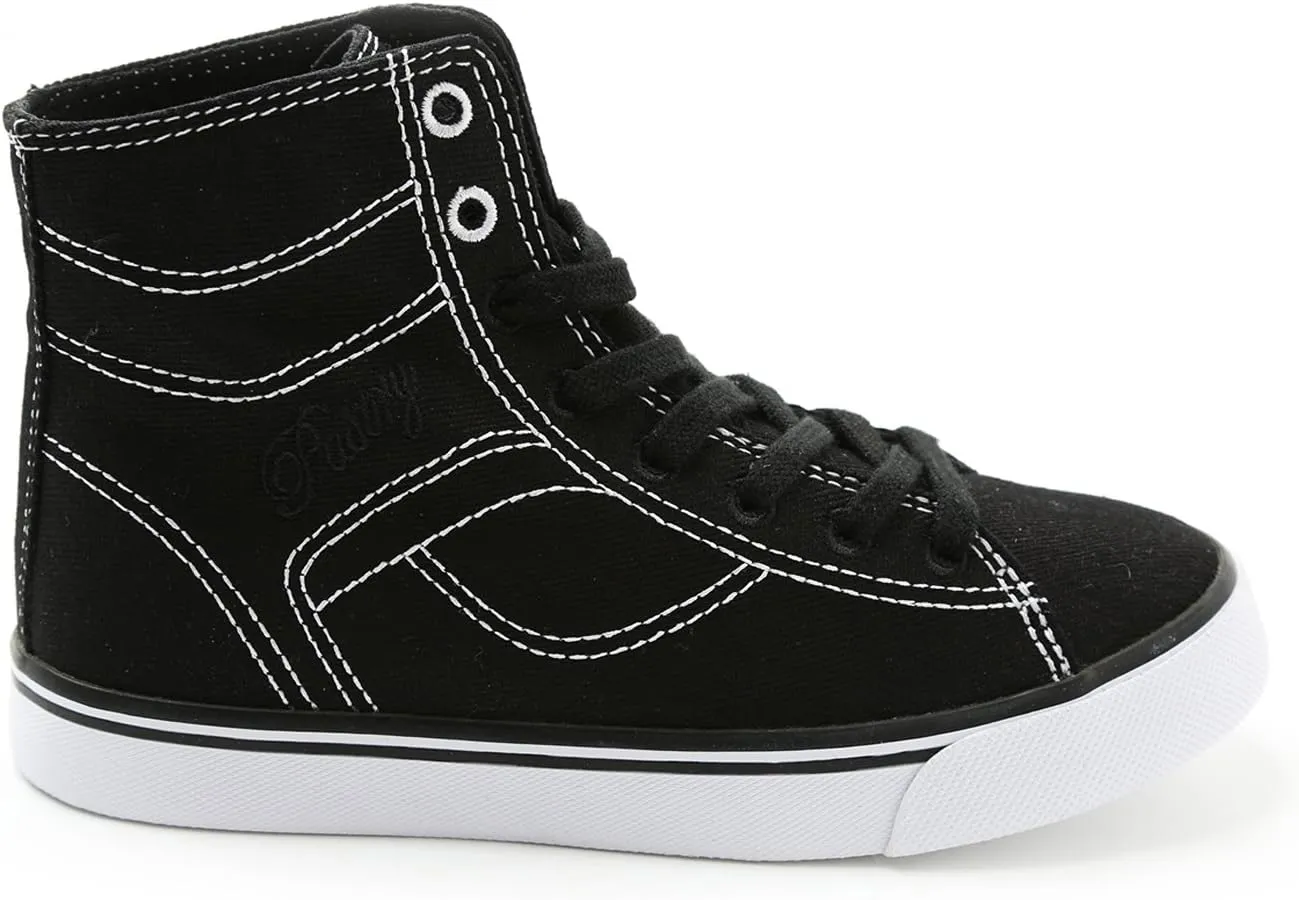 Pastry Cassatta Stretch Canvas Dance Sneakers, Black/White, Youth/Size 13