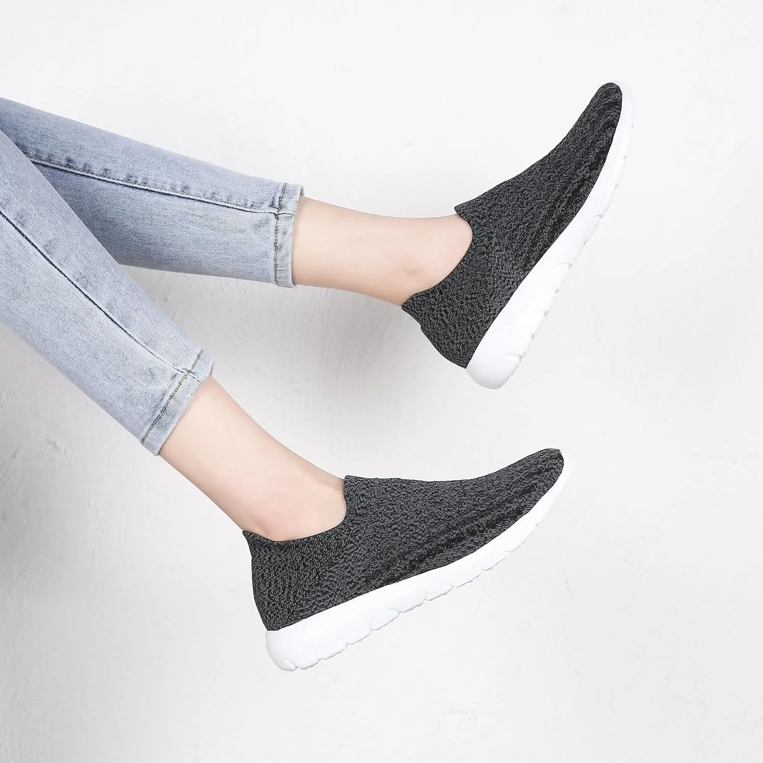 Pt&Hq Comfortable Tennis Running Shoes for Women Lightweight and Slip On Sneakers Casual Women's Walking Shoes