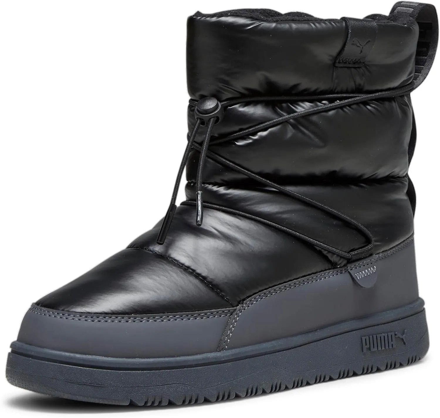 PUMA Women's Snowbae Boots, Black-Shadow Gray, 7