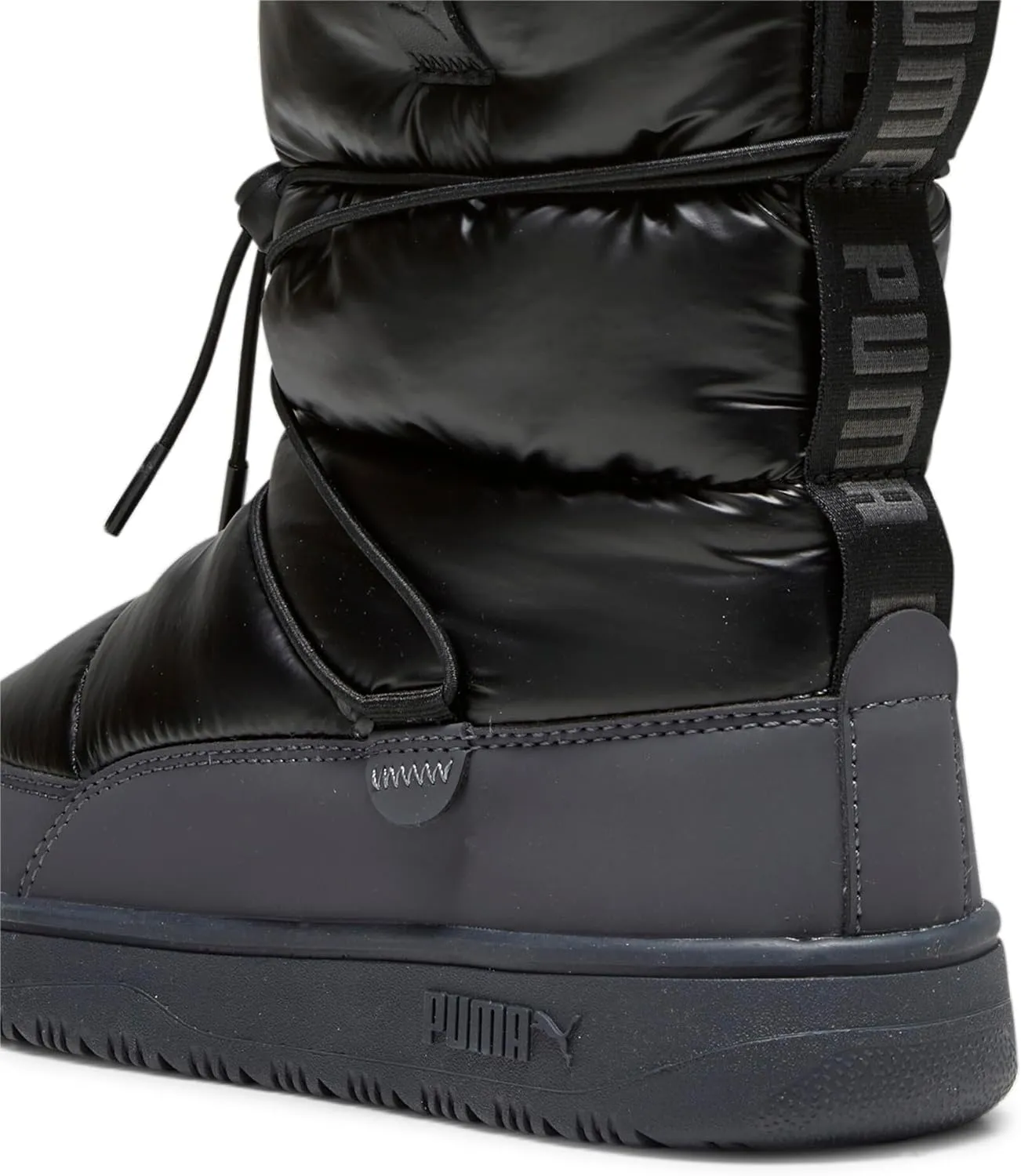 PUMA Women's Snowbae Boots, Black-Shadow Gray, 7