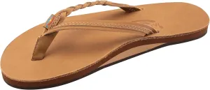 Rainbow Sandals Women’s Flirty Braidy Premier Leather w/Single Braided Strap