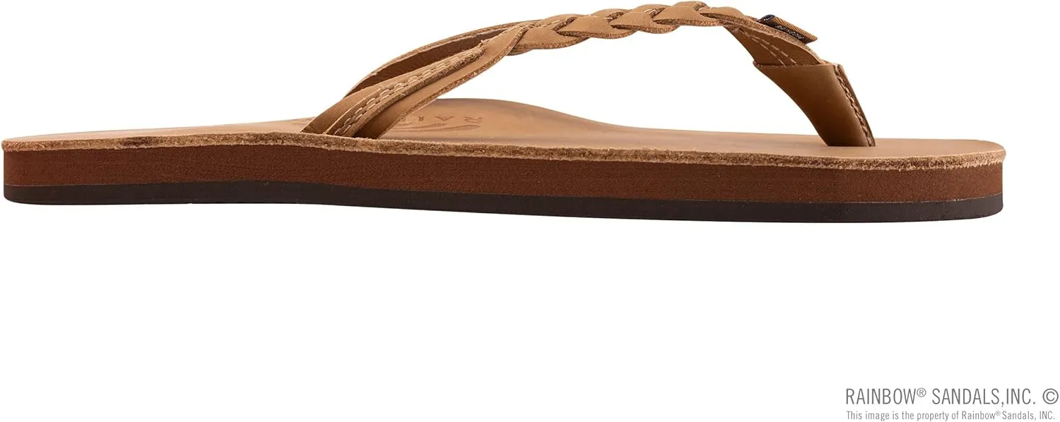 Rainbow Sandals Women’s Flirty Braidy Premier Leather w/Single Braided Strap