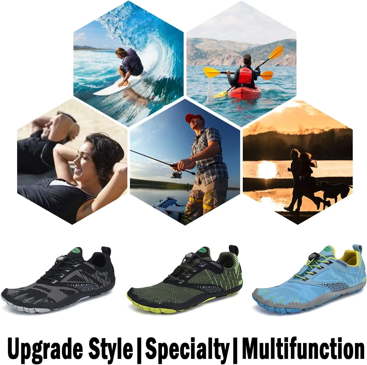 SAGUARO Womens Mens Barefoot Shoes Minimalist Trail Runner Wide Toe Box Zero Drop Outdoor Cross Training Shoe