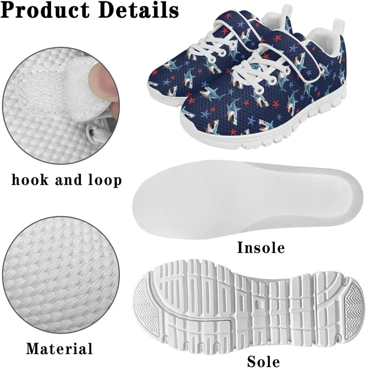 Showudesigns Tennis Shoes for Kids Girls Boys Running Shoes Non Slip Gym Sneakers
