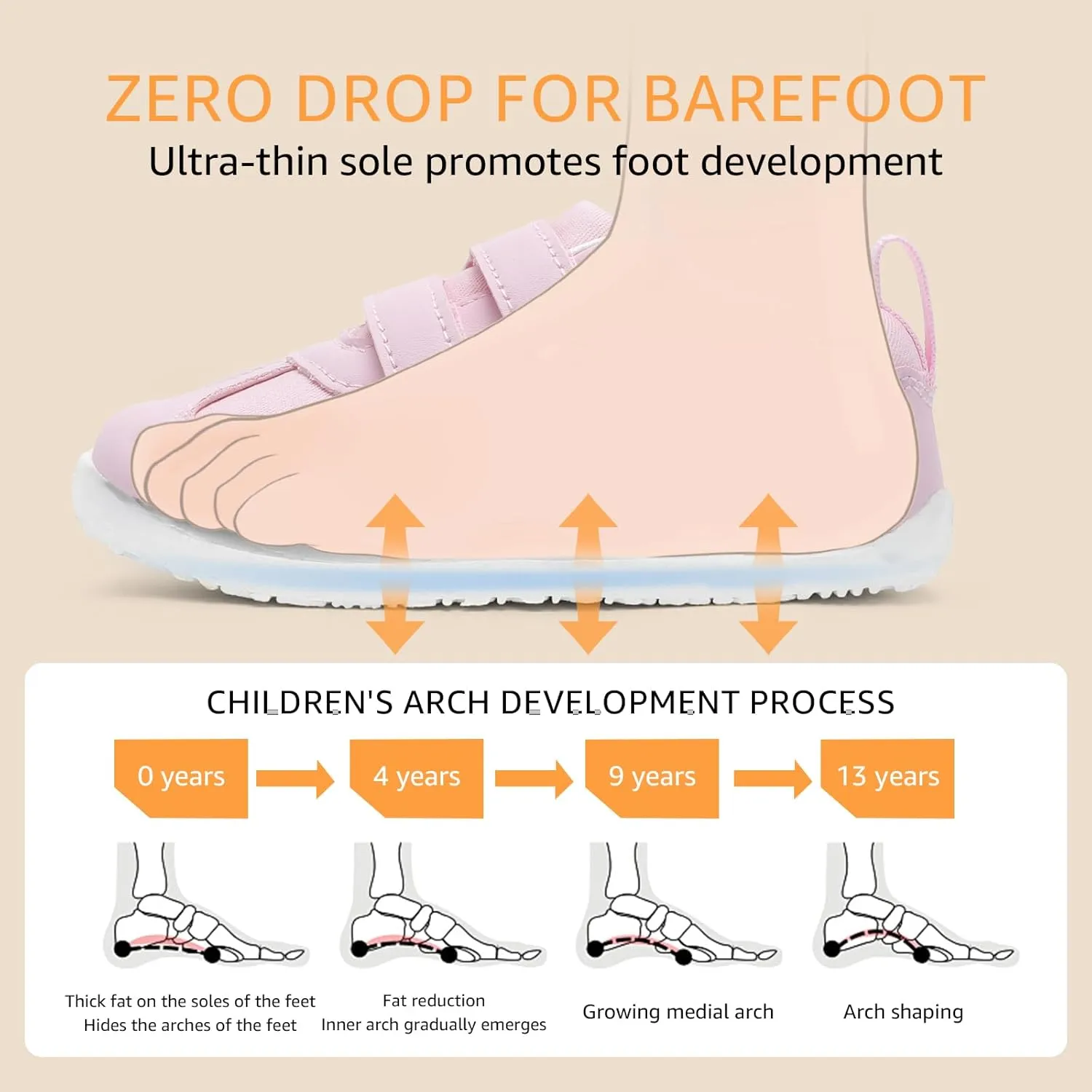 Toddler Lightweight Slip on Sneakers: Boys Barefoot Shoes Kids Walking Shoes Boy Sneakers, Toddler First Walking Shoe Comfort Tennis Activities
