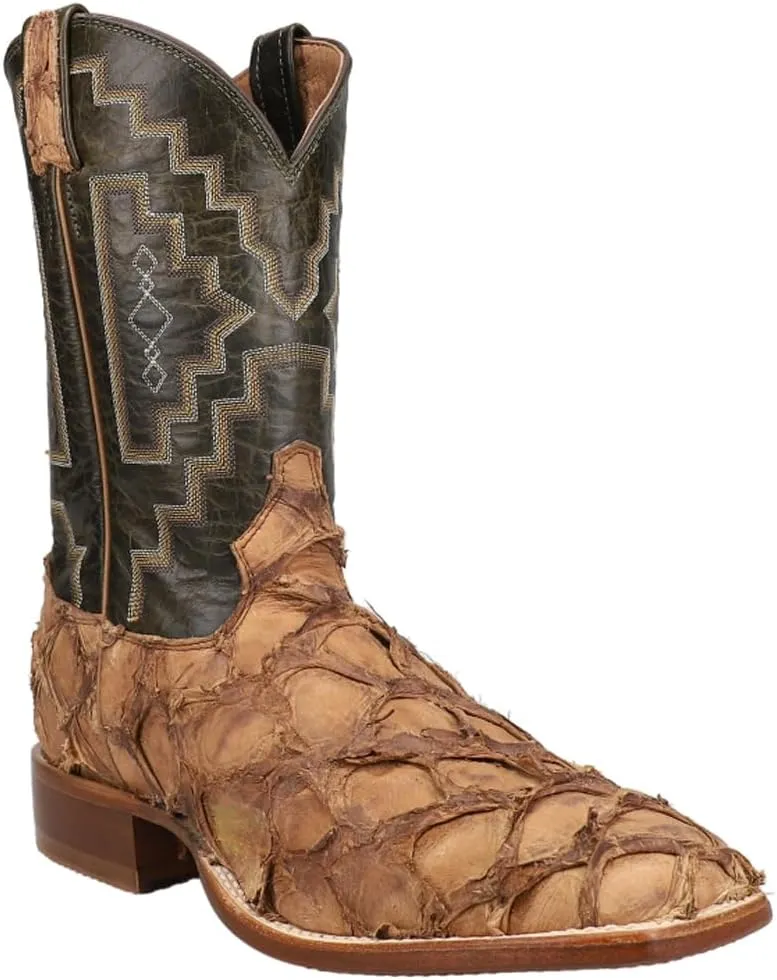Tony Lama Mens Sq Toe Leviathan Choc Boots